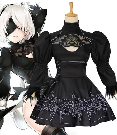 Nier Automata Cosplay Costume Yorha 2B Sexy Outfit Games Suit Etsy