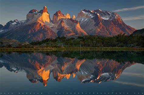 Cuernos del Paine Stock Image, Patagonia, Chile - Sean Bagshaw Outdoor ...