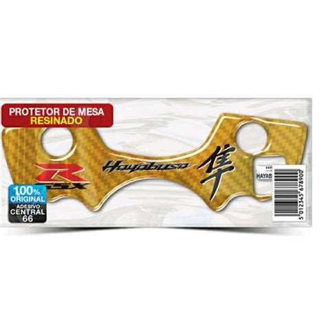 Adesivo Para Mesa Suzuki Gsx R Hayabusa Dourado Resinado Alto Relevo