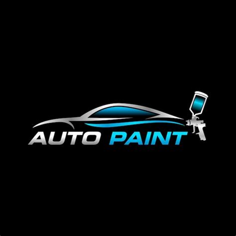 Modelo de logotipo de pintura automática Vetor Premium