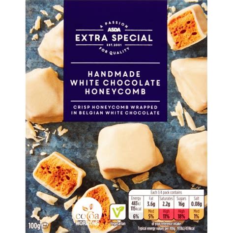 Asda Extra Special Handmade White Chocolate Honeycomb G Compare