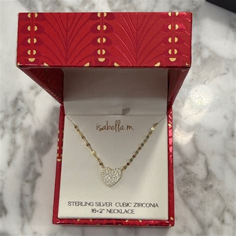 Isabella M Jewelry Isabella M Sterling Silver Gold Necklace With