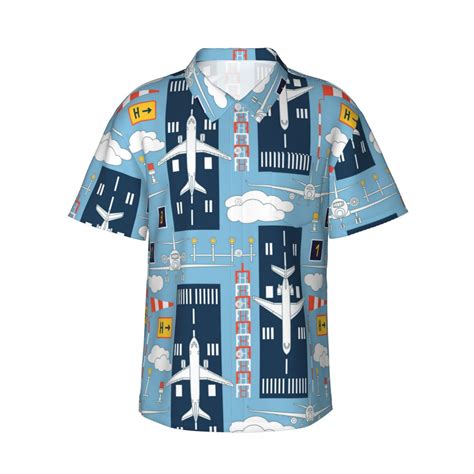 Kll Mens Hawaiian Shirt Short Sleeve Button Down Beach Shirts