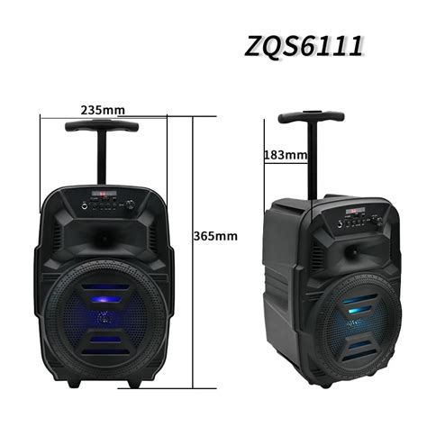 6 5 Inch Super Bass Wireless Stereo Trolley Speaker Bluetooth Karaoke