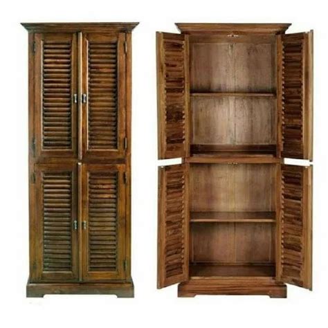 Jaiswal Handicrafts Brown 4 Door Wooden Almirah For Home At Rs 22000