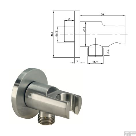 Wiesbaden Inbouw Regendouche Set Caral Rond Plafonduitloop Rvs