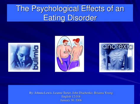 PPT The Psychological Effects Of An Eating Disorder PowerPoint