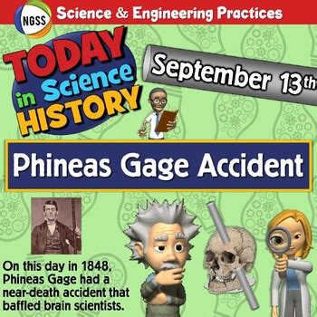 NGSS Science History: September 13th - Phineas Gage Accident | TPT