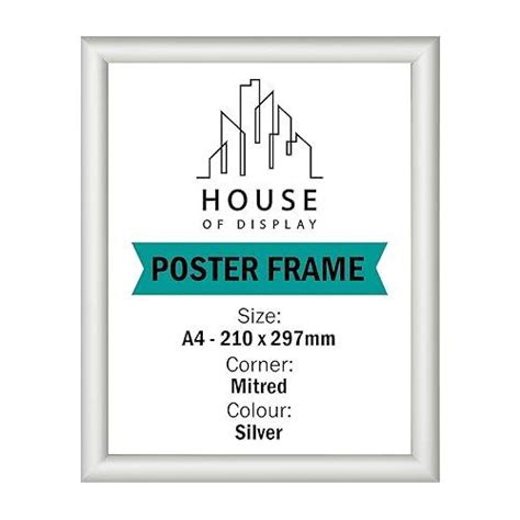 A5 A4 A3 A2 A1 A0 Snap Clip Frames Displays Poster Holders Silver And