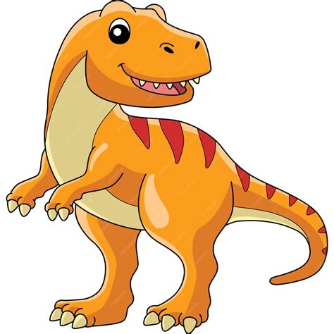 Premium Vector Tyrannosaurus Dinosaur Cartoon Colored Clipart