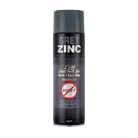 Grey Zinc 400g Aerosol Silver Zinc Supplies