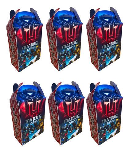 Caja Dulcera O Sorpresa Personalizada Cumpleaño Transformers Cuotas