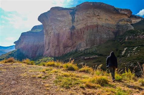 Mushroom Rocks In The Golden Gate Highlands National Park In Cla Stock