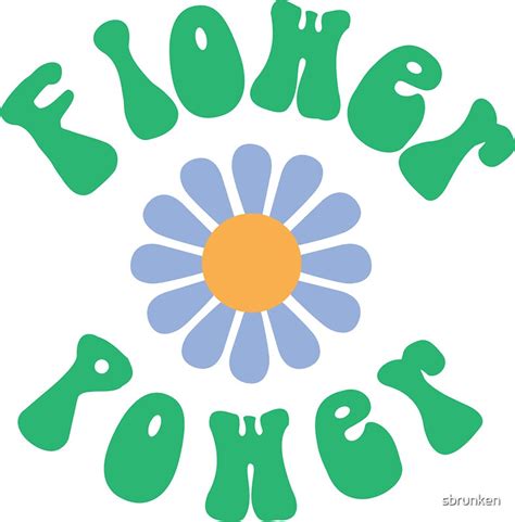 60s Flower Power Stickers Redbubble