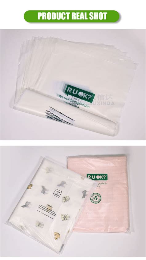 Biodegradable Clothing Ziplock Packaging Bags Jiuxinda