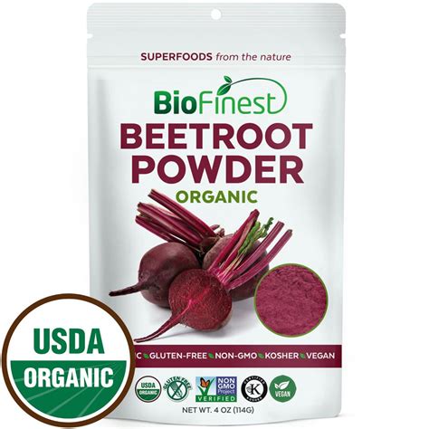 Biofinest Beetroot Juice Powder Pure Organic Beet Root Powder 114g