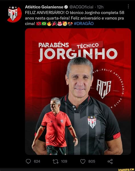 Atlético Goianiense MACGOficial FELIZ ANIVERSÁRIO O técnico Jorginho