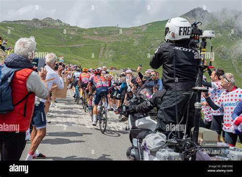 Col De Tourmalet France Th July View Of The Breakaway