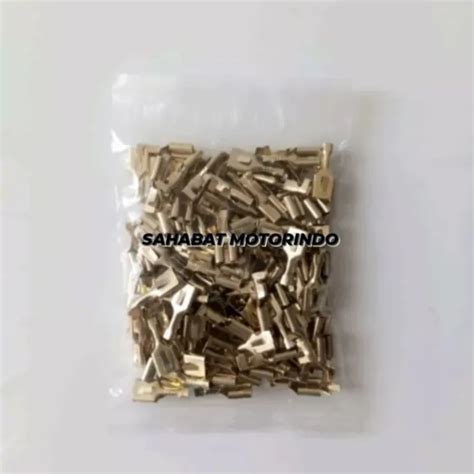 Terminal Skun Sekun Kabel Gepeng Kuningan Paket 100pcs Lazada Indonesia