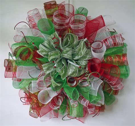 Christmas Wreathcustom Spiral Mesh Christmas Wreath Custom