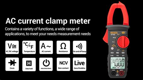 Aneng St Pliers Ammeter Amperometric Clamp Meter Professional