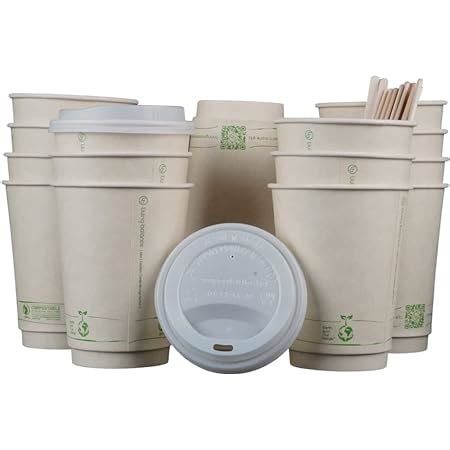 Amazon Oz Certified Compostable Coffee Cups By Living Balance