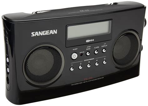 Sangean PR D5BK AM FM Portable Radio With Digital Tuning And RDS Black