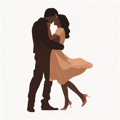 Premium Vector Romantic Couple Dancing Silhouette