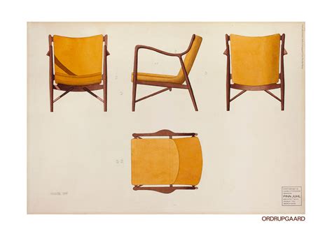 핀 율 Finn Juhl Armchair 1945 액자 포함 JARI STUDIO 자리 스튜디오