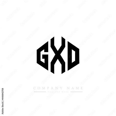 GXO letter logo design with polygon shape. GXO polygon logo monogram. GXO cube logo design. GXO ...