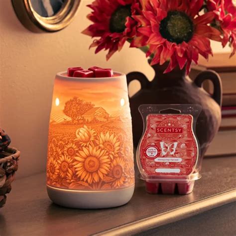 Sunflower Fields Scentsy Warmer August 2024 Warmer Of The Month