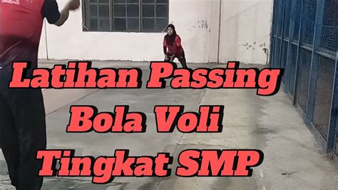 Pembelajaran Teknik Dasar Passing Bawah Bola Voli Pemula Tingkat SMP