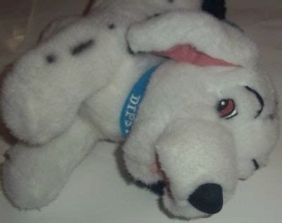 Disney Plush 101 Dalmatians Oddball Floppy Puppy Dog Pink spots Collar 102 | #1797905099