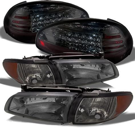 Amazon AKKON For Pontiac Grand Prix Smoked Smoke Headlights