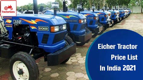 Eicher Tractor Price In Eicher Tractor Models In India