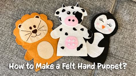 Felt Hand Puppet Sewing Tutorial Youtube