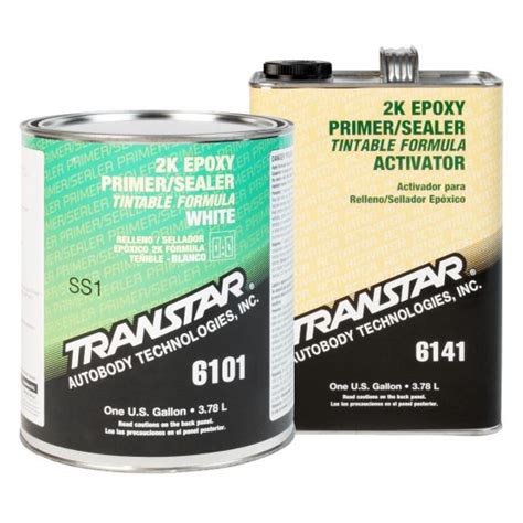 Transtar 6101 2k Epoxy White Primer Sealergroundcoat Kit W Activator Gallon