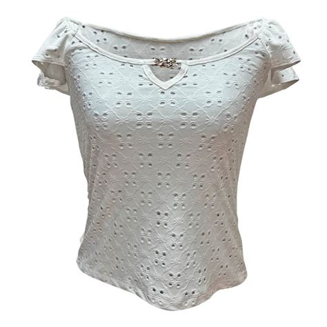 Blusa George Talla G Con Amarre Blanco Walmart