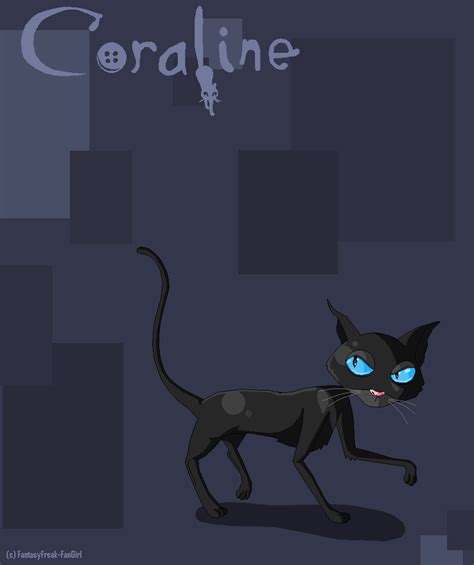 Coraline Cat Art