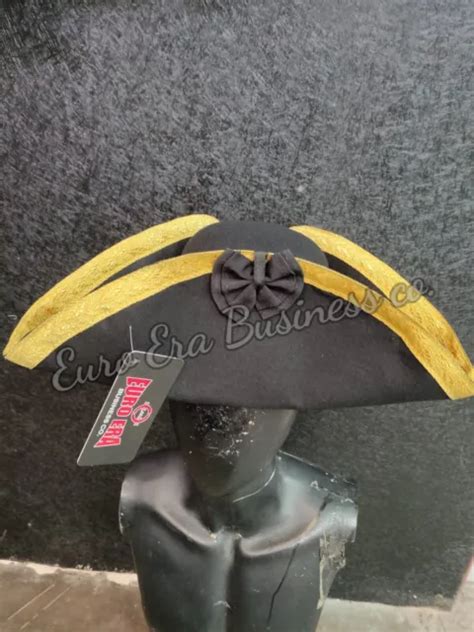 NAPOLEONIC 17TH 18TH Century Military Officer Tricorn Hat In All Sizes