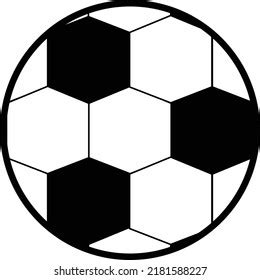 Soccer Ball Vector Art Illustration Stock Vector (Royalty Free) 2181588227 | Shutterstock