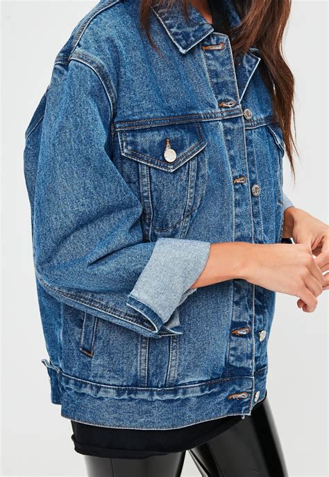 Missguided Blue Oversized Denim Jacket Oversized Denim Jacket Outfit Jacket Outfit Women