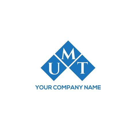 Umt Letter Logo Design On White Background Umt Creative Initials