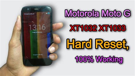 How To Hard Reset Motorola Moto G XT1032 XT1033 XT1031 XT1039 2023