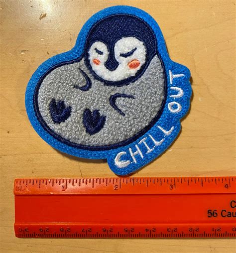 Chill Out Penguin Patch Penguin Patch Cute Patch FREE - Etsy