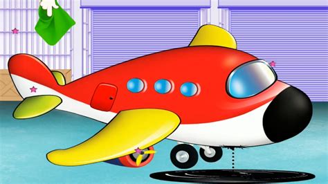 Airplane cartoon for kids - Airplane repair - Airplanes for Kids - YouTube