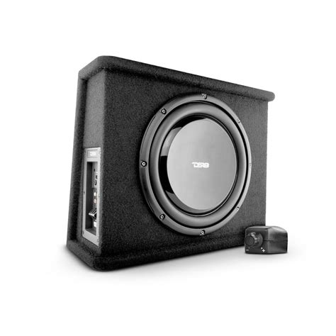 12" Loaded Amplified Shallow Subwoofer Enclosure 350 Watts Rms