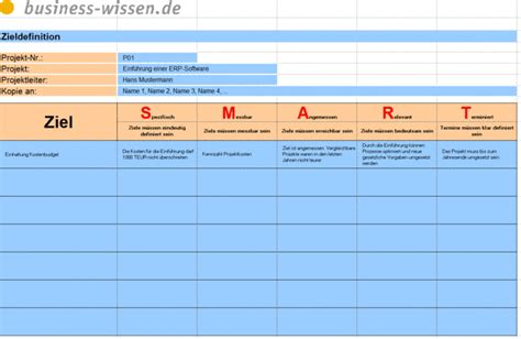 Ziele Smart Formulieren Download Business Wissende