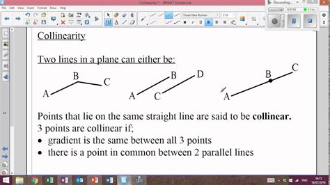 Lhs Higher Mathematics Straight Line 5 Collinearity Youtube