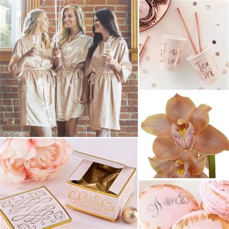 Rose Gold Bridal Shower Color Scheme Archives Elegant Wedding Ideas